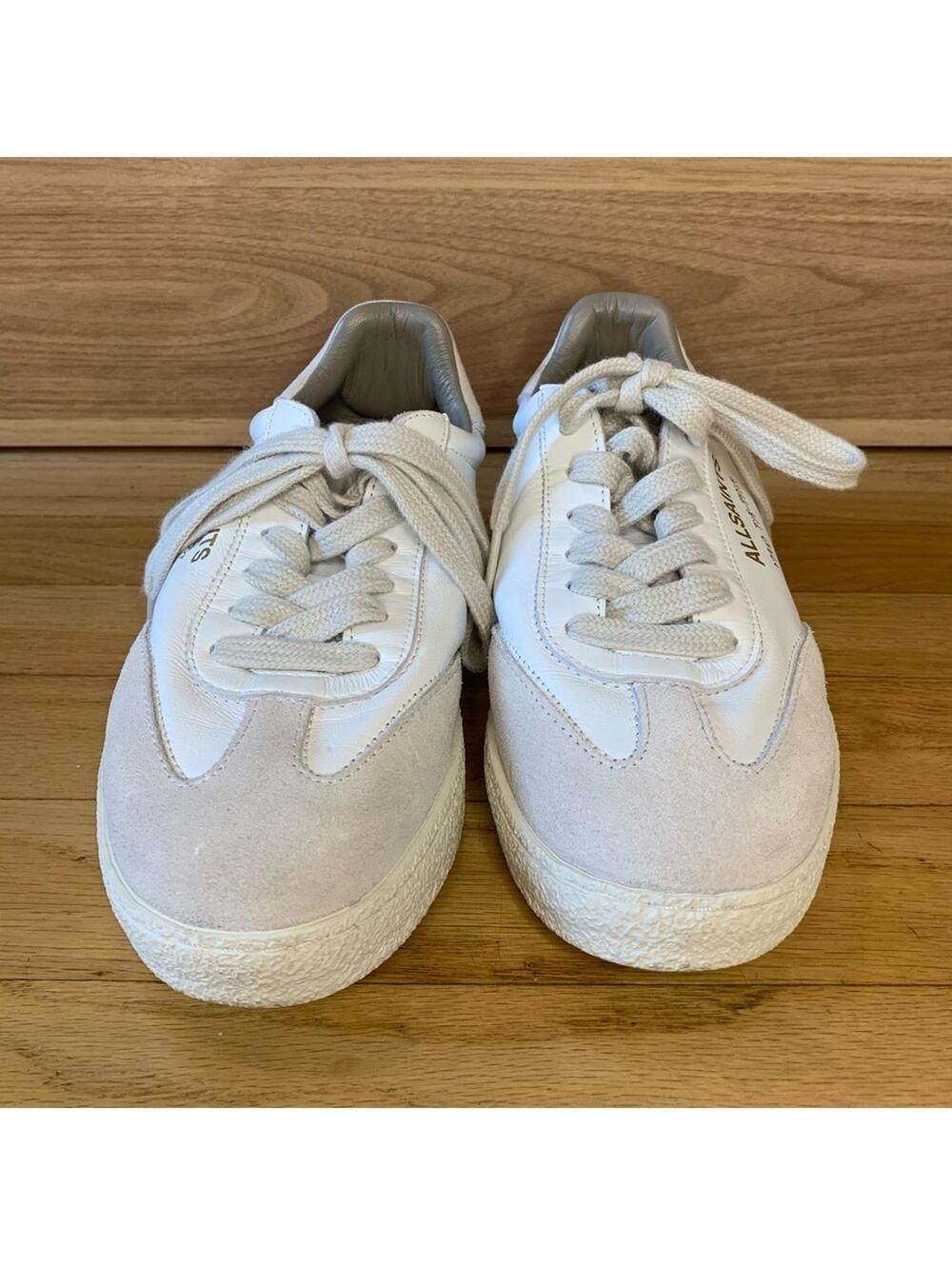 AllSaints Thelma Suede Low Top Sneakers in White - Size 6 - Picture 3 of 7